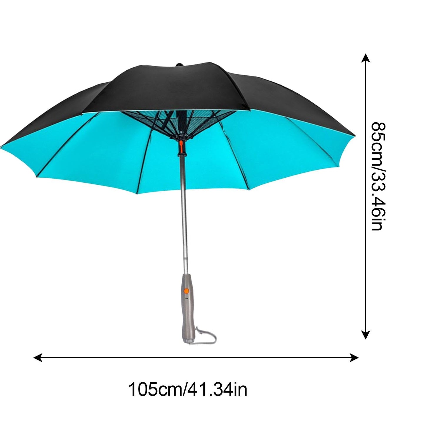 UV-blockierender Regenschirm Mit Ventilator, Kühlender Regenschirm Mit Ventilator, 3-in-1-Regenschirm Mit Ventilator Und Nebel, Sonnenschirm UV-Schutz, Beschlagener Regenschirm Zum Angeln, Golfen